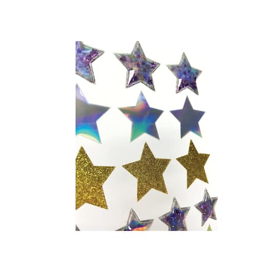 12 Packs: 25 ct. (300 total) Sparkle Mix Star Stickers by Recollections™